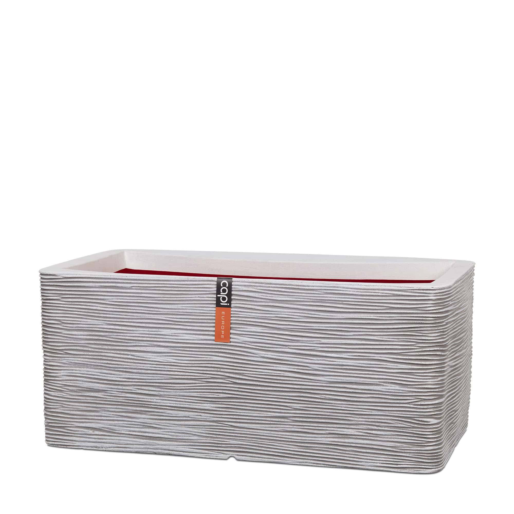 Capi - Capi - Jardinière Rib ivoire L.73 x l.39 x H.32 cm