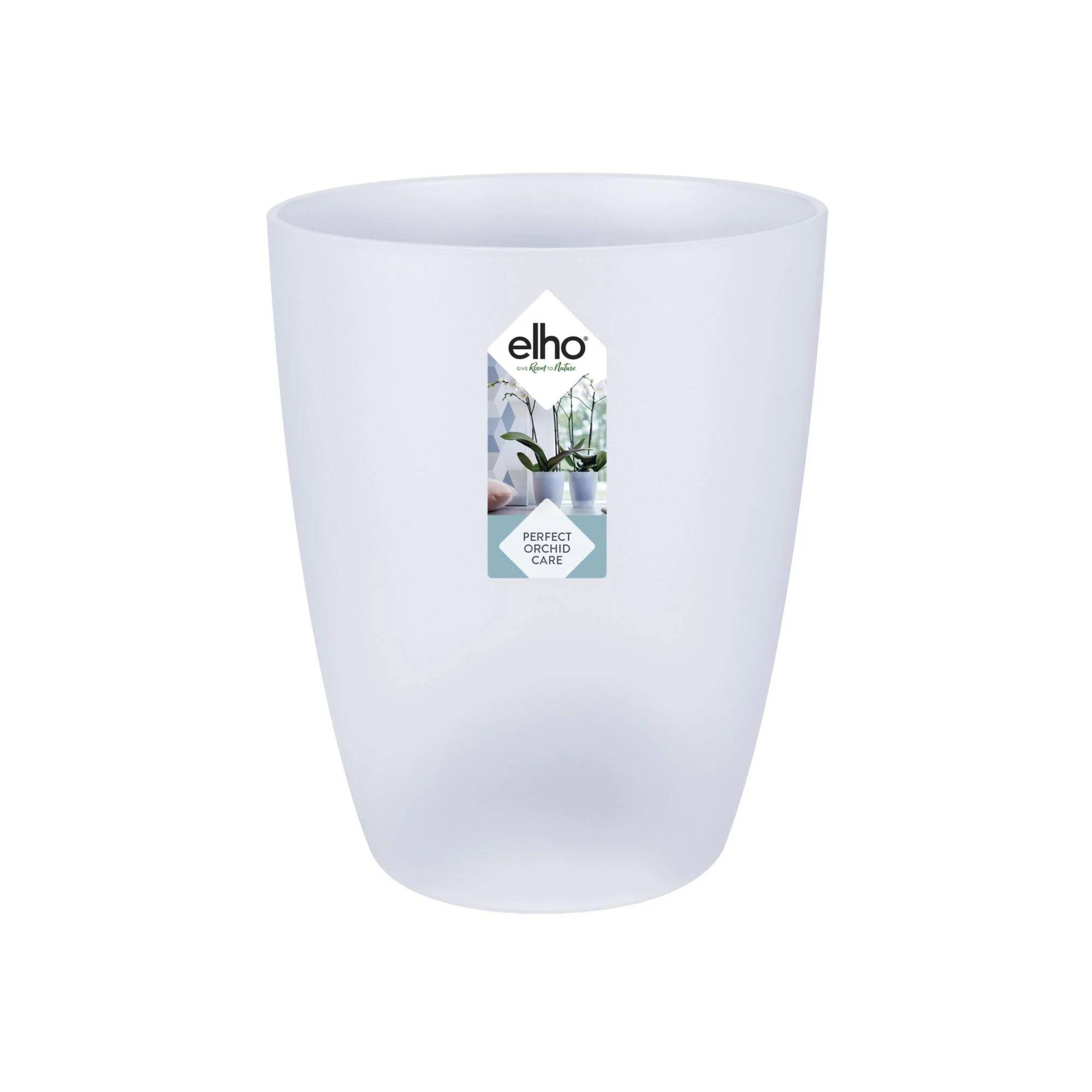 Pot orchidée plastique transparent Ø 12,7 cm H 15,2 cm - ELHO