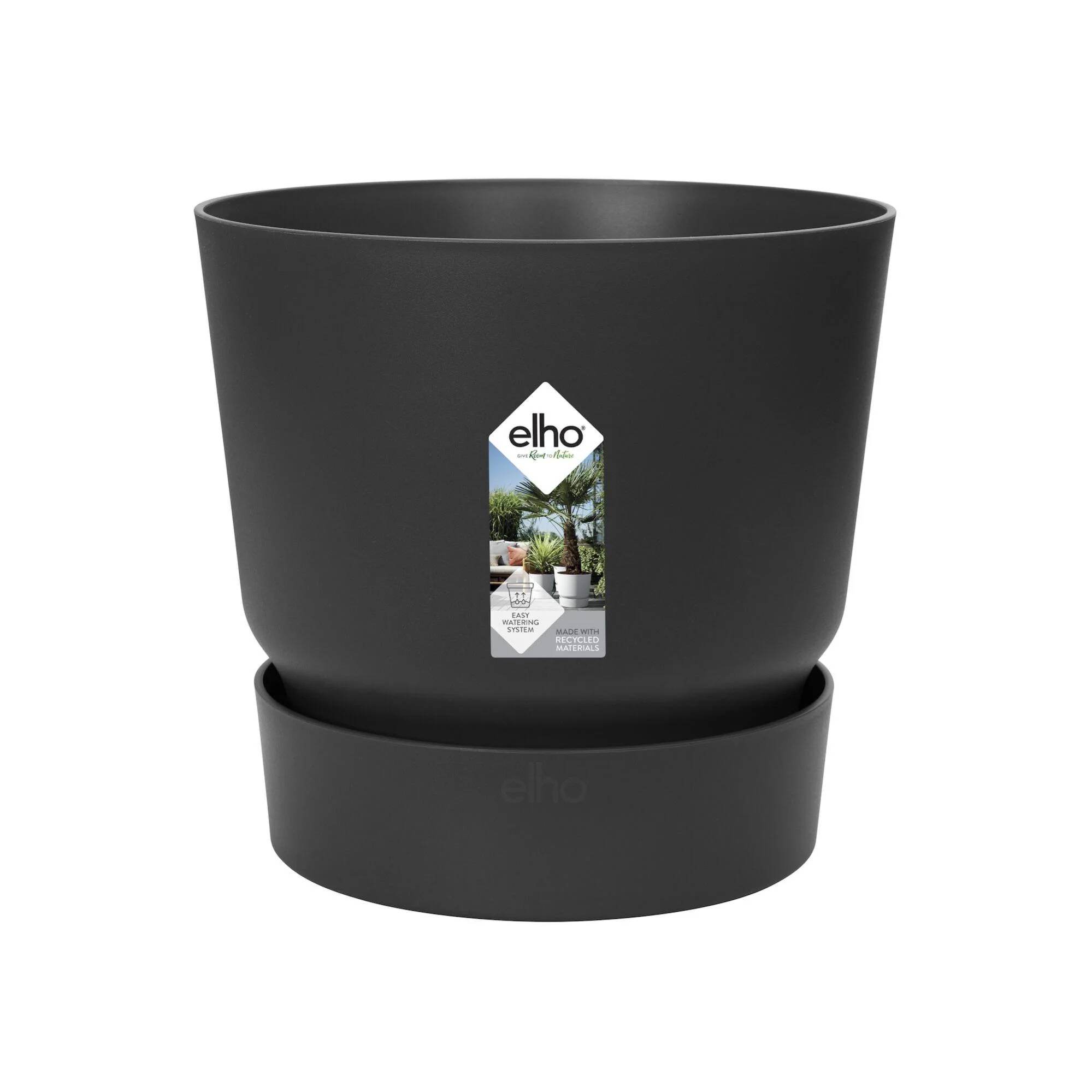 Pot de fleurs rond plastique noir Ø 39 cm H 36,8 cm – ELHO - Image 11