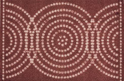 Coryl_Home - Tapis d'intérieur doux Ethiopia terracotta L75 x l50 x h0.7 cm