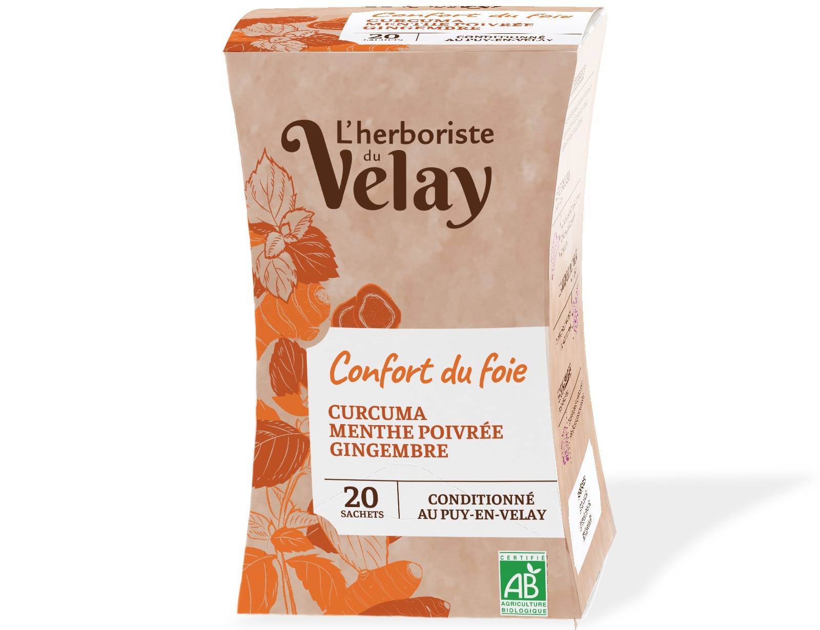 Herboriste du Velay - Infusion BIO confort du foie x20 - L'Herboriste du Velay