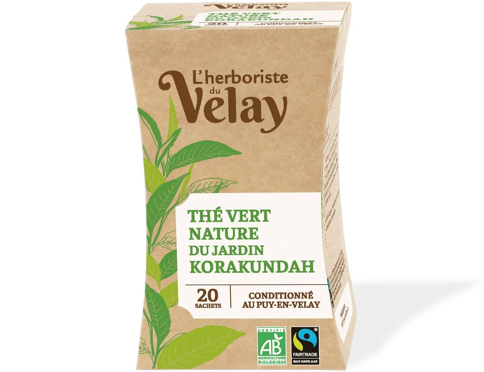 Herboriste du Velay - Thé vert BIO x20 - L'Herboriste du Velay