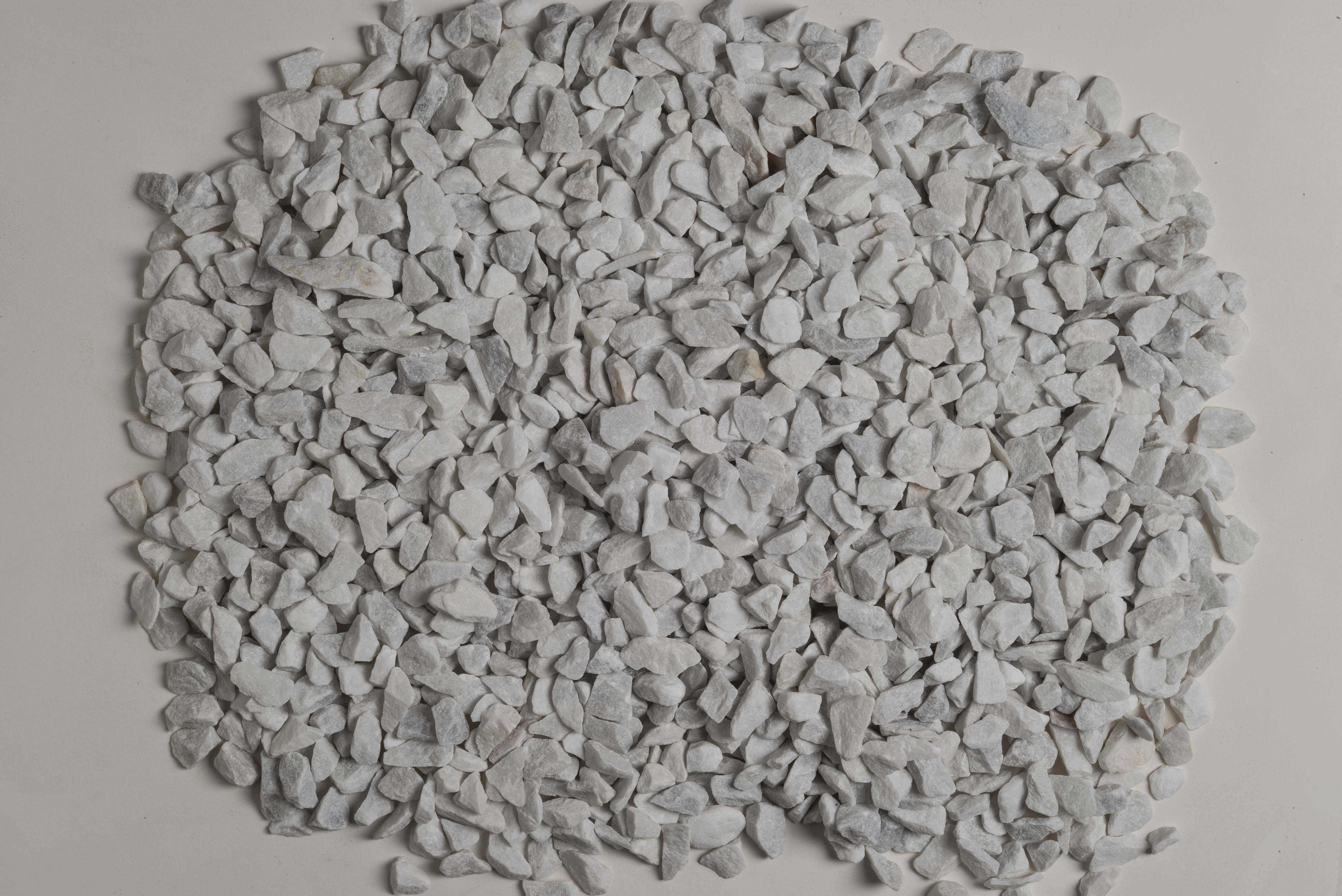 BERLINGOT GRAVIER MARBRE BLANC 8/12MM 1KG