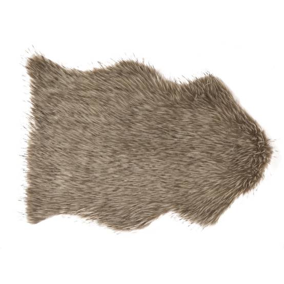 Tapis avec longs poils bruts L.60 x I.90 cm
