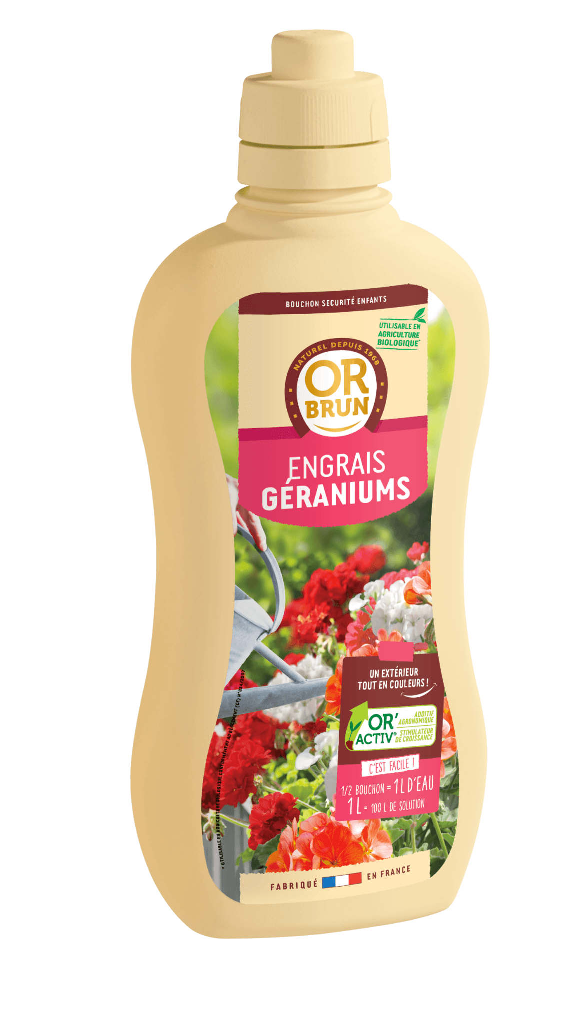 Or Brun - Engrais liquide additif pour géraniums 1L - OR BRUN - Imagen 3