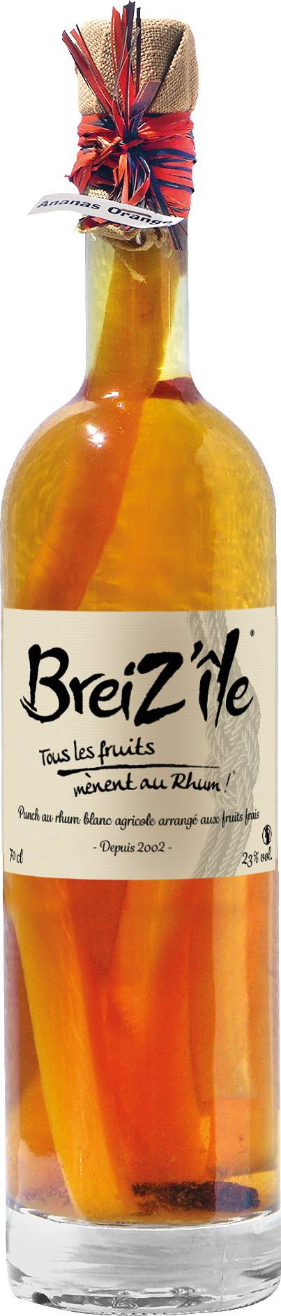 Breiz'Ile Tradition - Rhum Arrangé Ananas Orange 70 cl