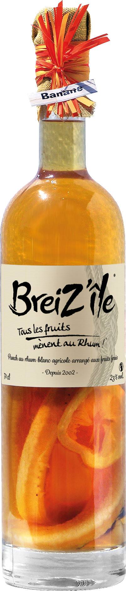 Breiz'ile - Breiz'île Tradition - Rhum arrangé Banane Ananas 70 cl