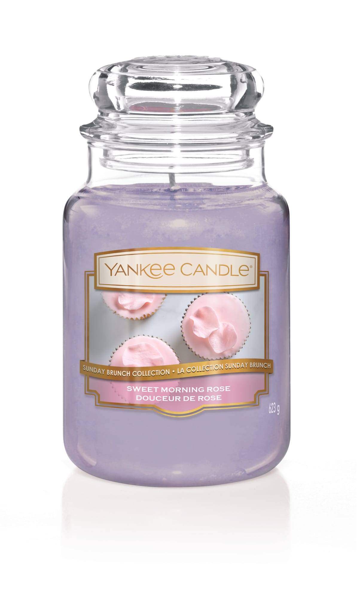 Yankee Candle - Bougie Douceur de rose grande jarre