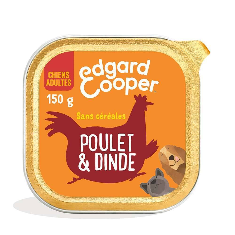 Edgard & Cooper - Comida húmeda perro adulto sin cereales pollo pavo aves 150 g - Edgard & Cooper - Imagen 1