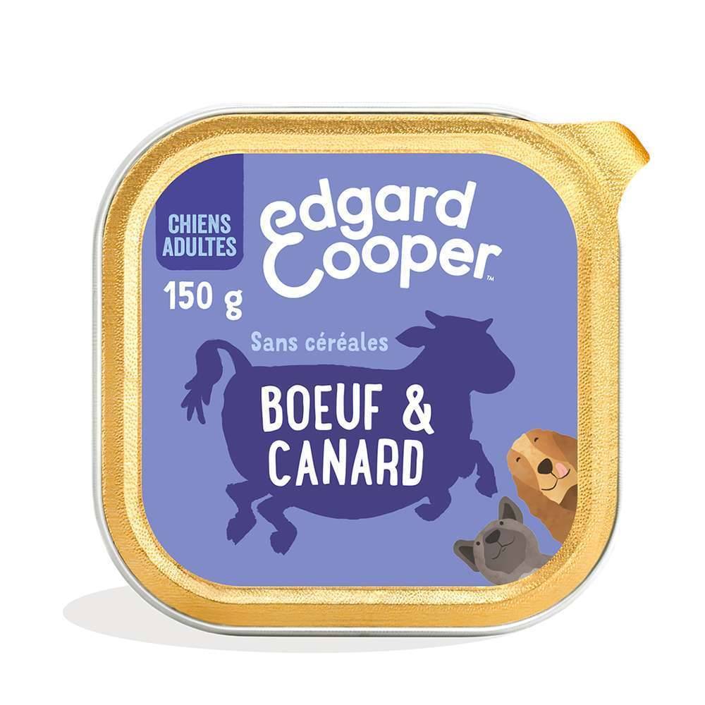 Edgard & Cooper - Comida húmeda para perros adultos sin cereales de res y pato 150 g - Edgard & Cooper - Imagen 1