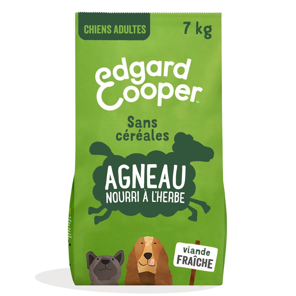 Edgard & Cooper - Croquettes Chien Adulte Agneau Frais Sans Céréales 7 kg - EDGARD AND COOPER - Image 1