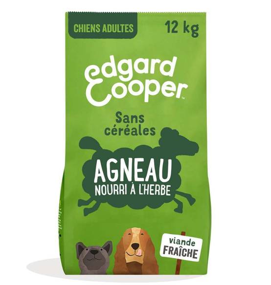 Edgard & Cooper - Croquettes chien adulte sans céréales agneau frais 12 kg - Edgard & Cooper - Image 1