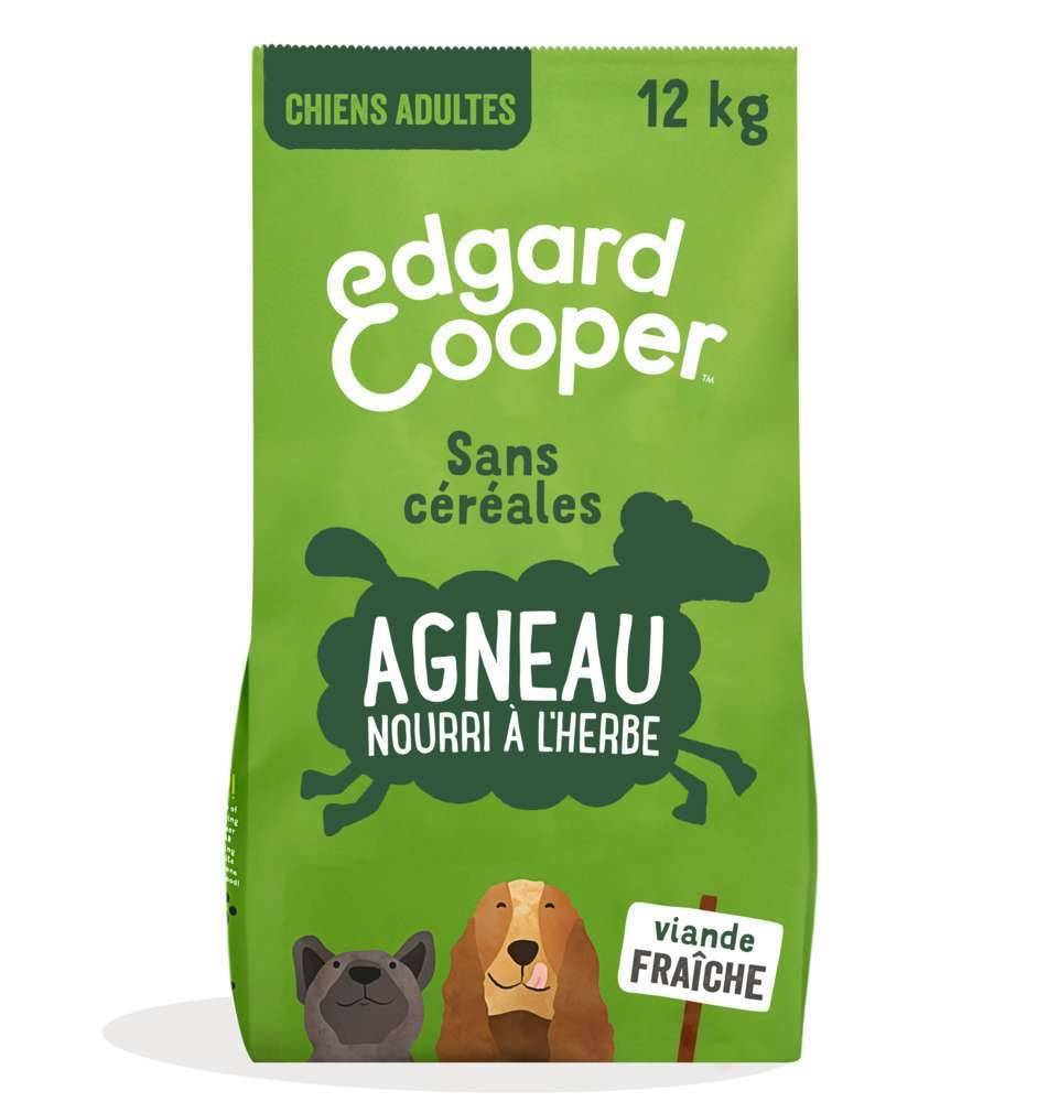 Edgard & Cooper - Croquettes chien adulte sans céréales agneau frais 12 kg - Edgard & Cooper - Image 1