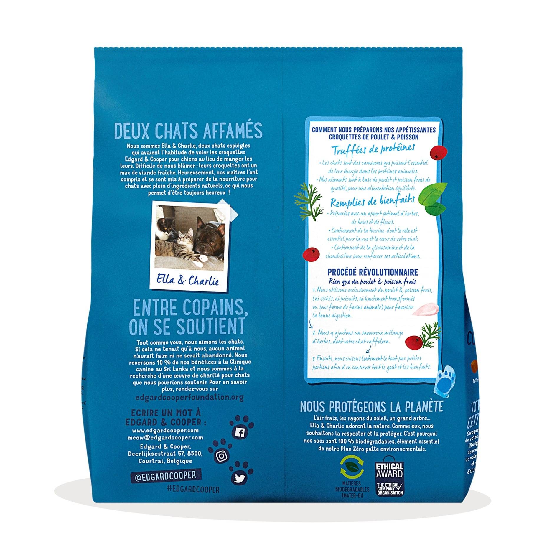 Edgard & Cooper - Croquetas Gato Senior Sin Cereales Pollo/Pescado Fresco 1,75 kg - Imagen 9