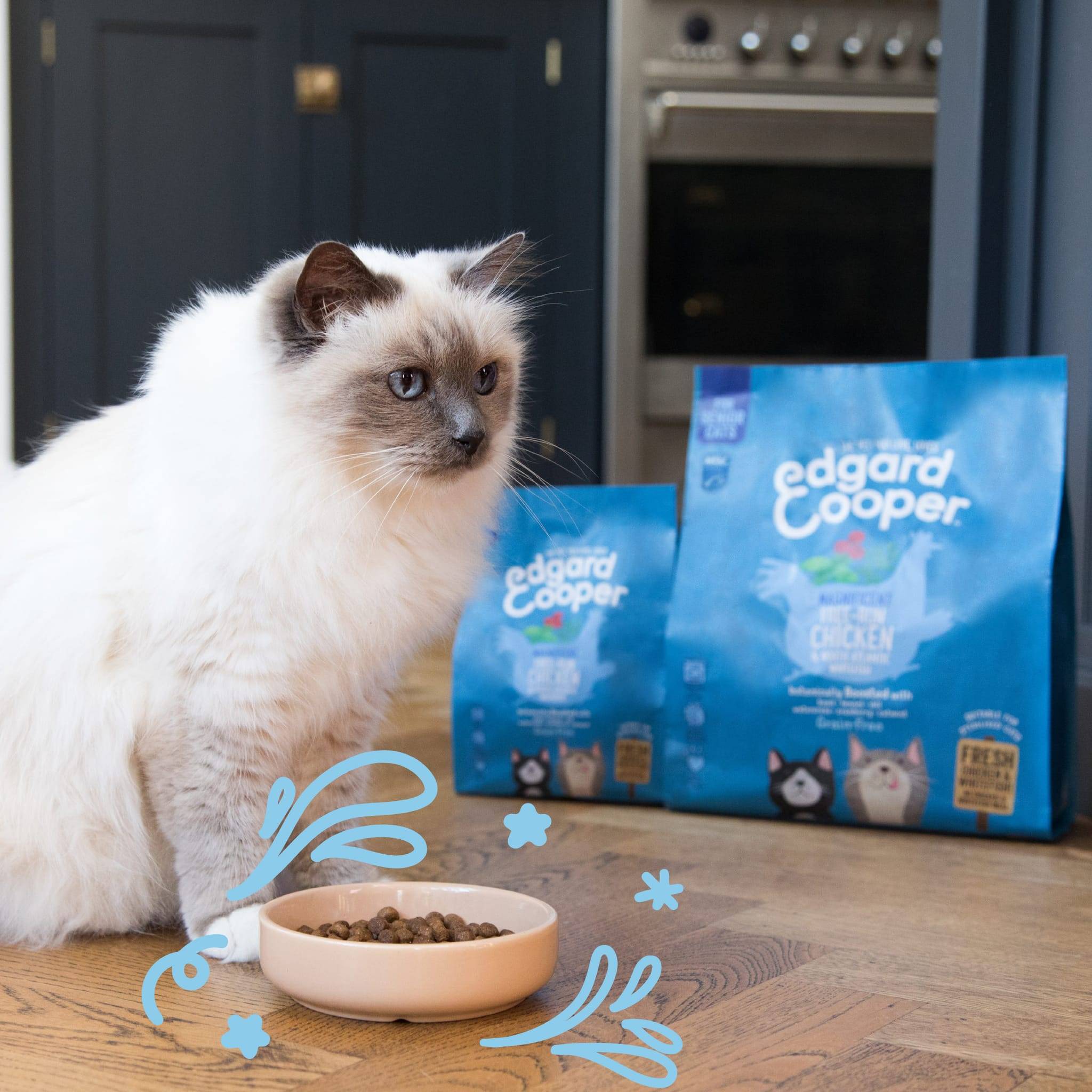 Edgard & Cooper - Croquetas Gato Senior Sin Cereales Pollo/Pescado Fresco 1,75 kg - Imagen 10