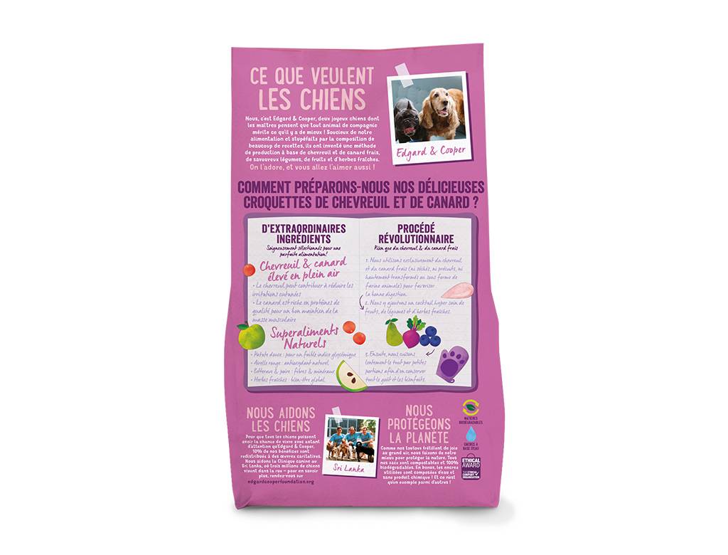Edgard & Cooper - Croquettes Naturelles Chien Sans Céréales Chevreuil/Canard 700 g - Image 6