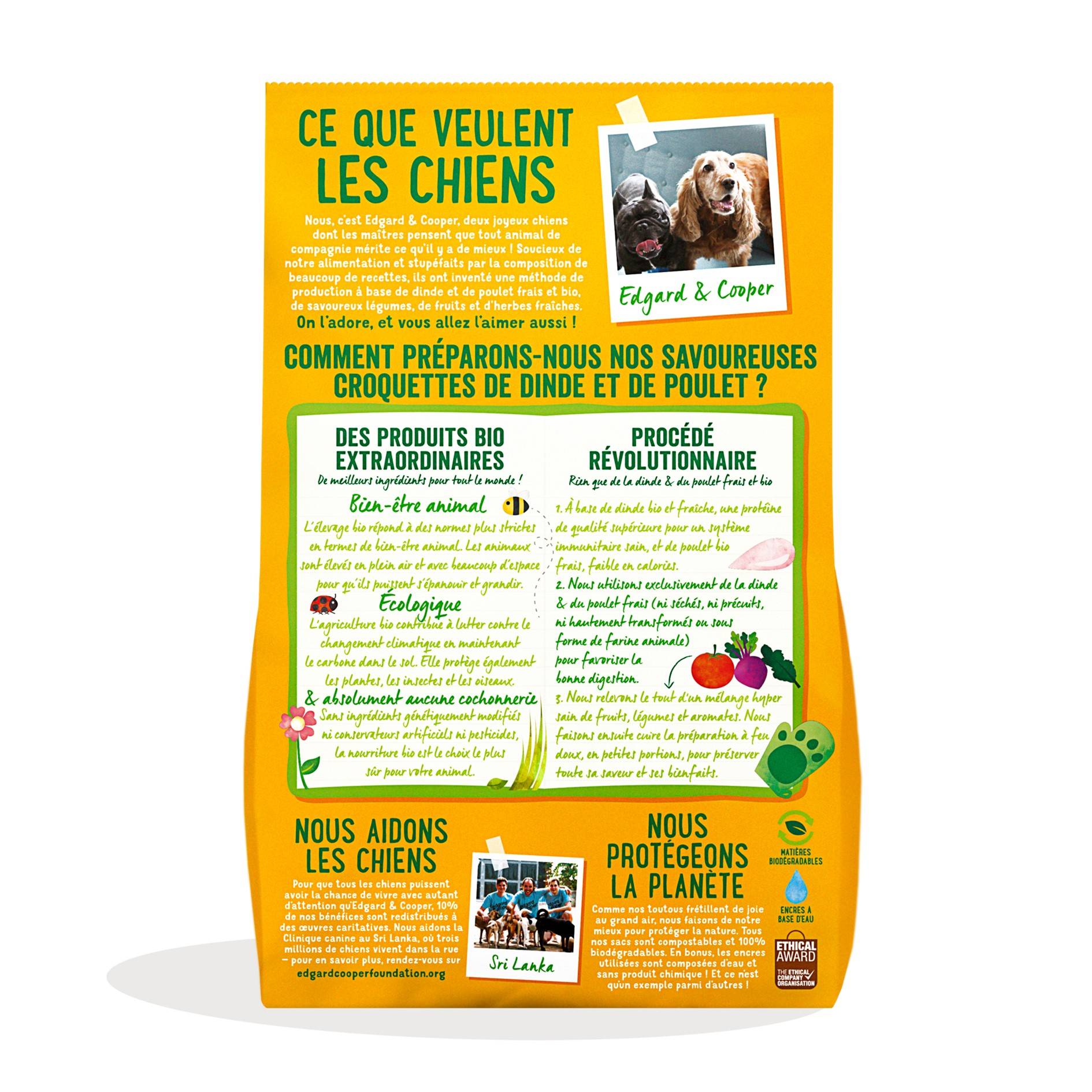 Edgard & Cooper - Croquettes chien adulte sans céréales bio poulet dinde 700 g - Edgard & Cooper - Imagen 7