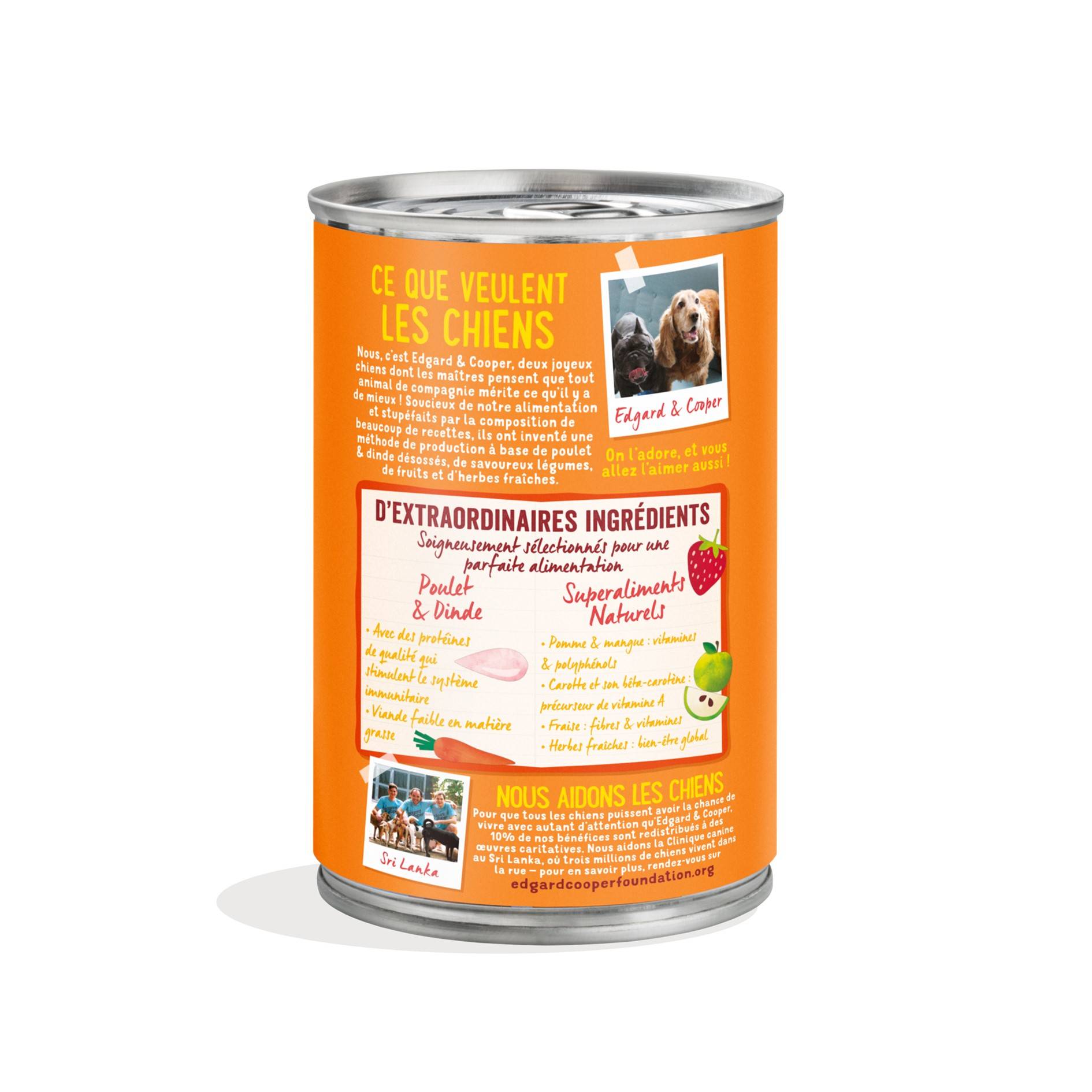 Edgard & Cooper - Pâtée chiens adulte sans céréales Poulet Dinde Frais 400g - Edgard & Cooper - Imagen 6