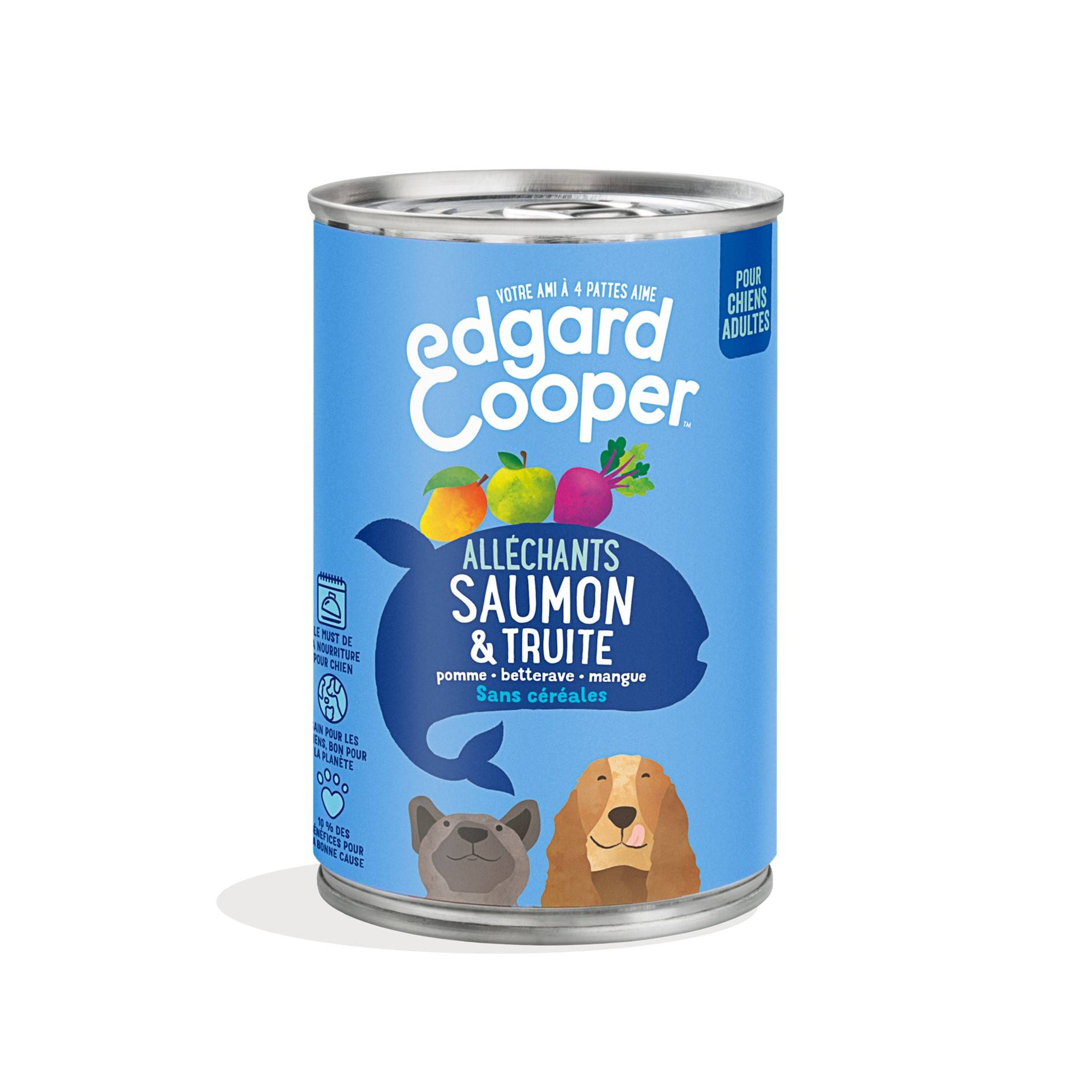 Edgard & Cooper - Pâtée Naturelle - Chien Sans Céréales Saumon/Truite frais 400 g - Image 1