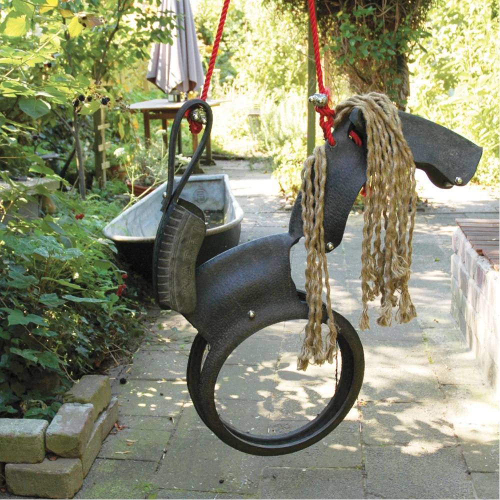Esschert Design - Balançoire cheval Pneu - ESSCHERT DESIGN - Imagen 2
