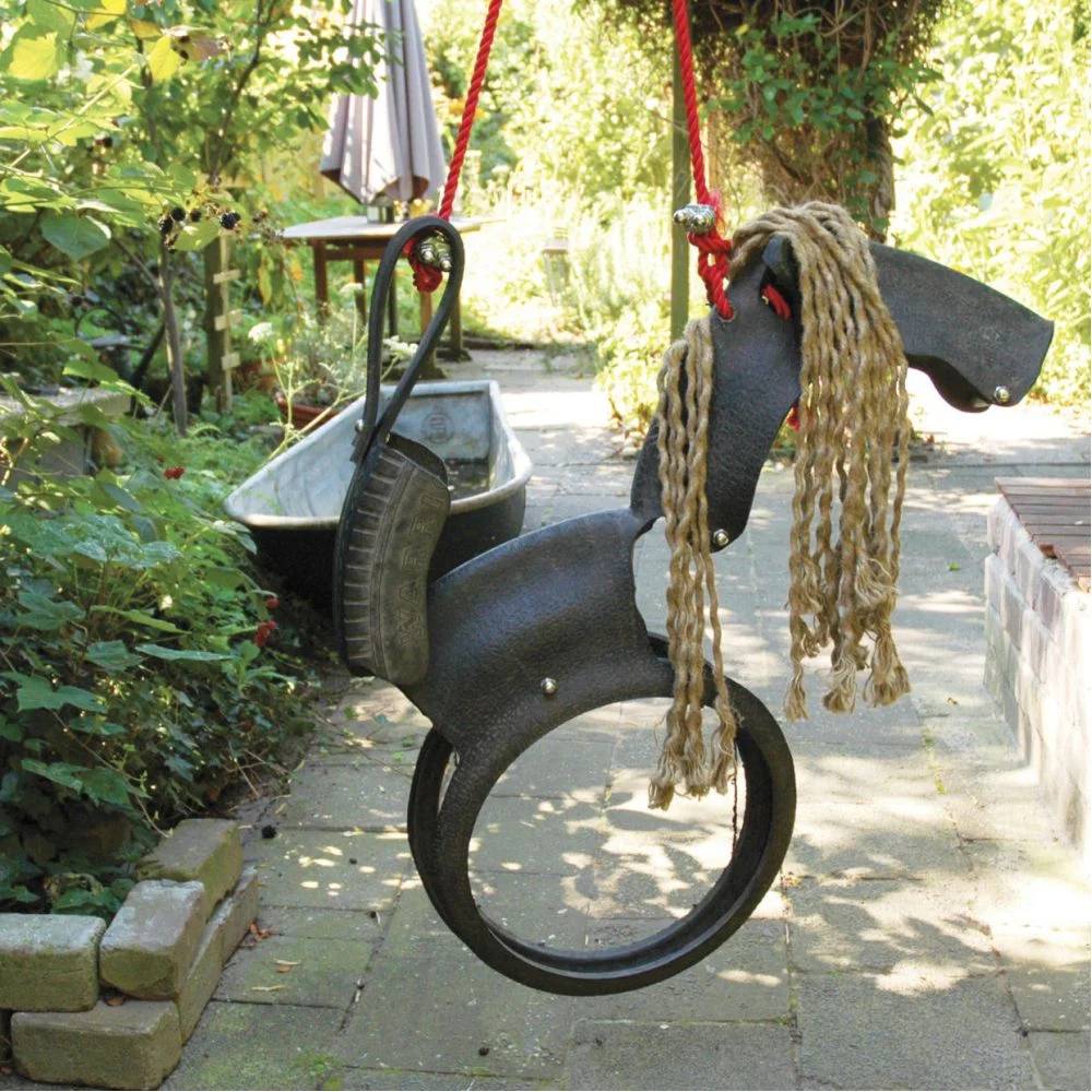 Esschert Design - Balançoire cheval Pneu - ESSCHERT DESIGN - Imagen 5