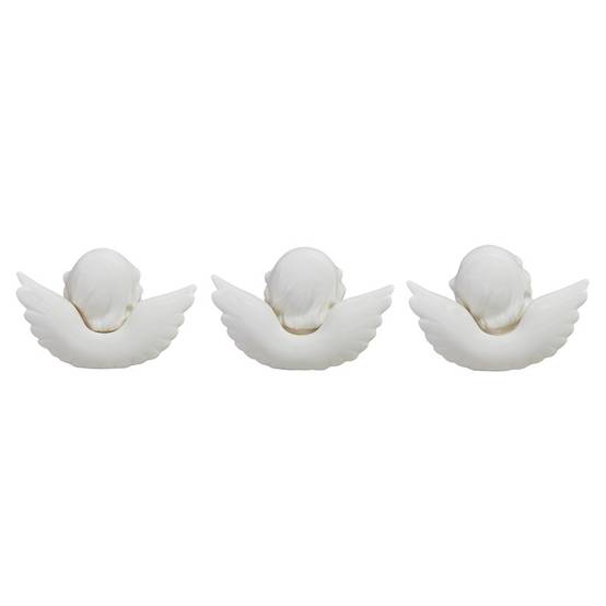 Ange en porcelaine blanche (3 assortiments) - L.7 x l.6 x H.11 cm - Image 2