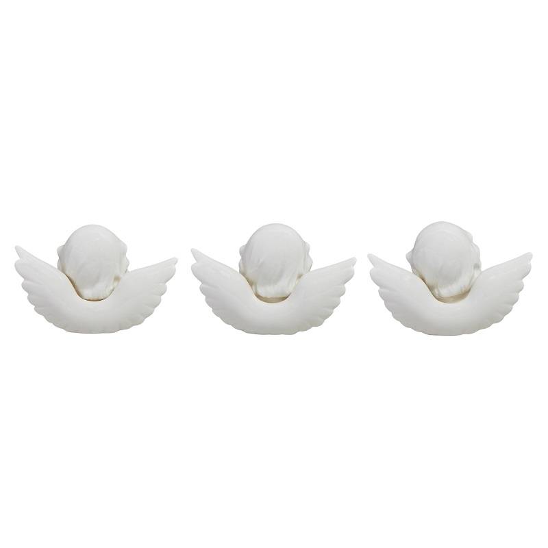 Ange en porcelaine blanche (3 assortiments) - L.7 x l.6 x H.11 cm - Image 2