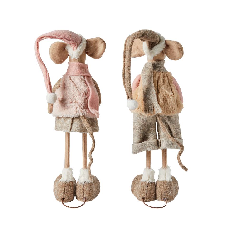 Souris debout rose - L.16 x l.14 x H.64 cm - Image 2