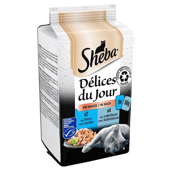 Sheba - Aliment pour chat soupe poisson 6 x 50 g – SHEBA - Image 4