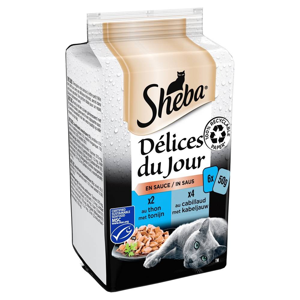 Sheba - Aliment pour chat soupe poisson 6 x 50 g – SHEBA - Image 4