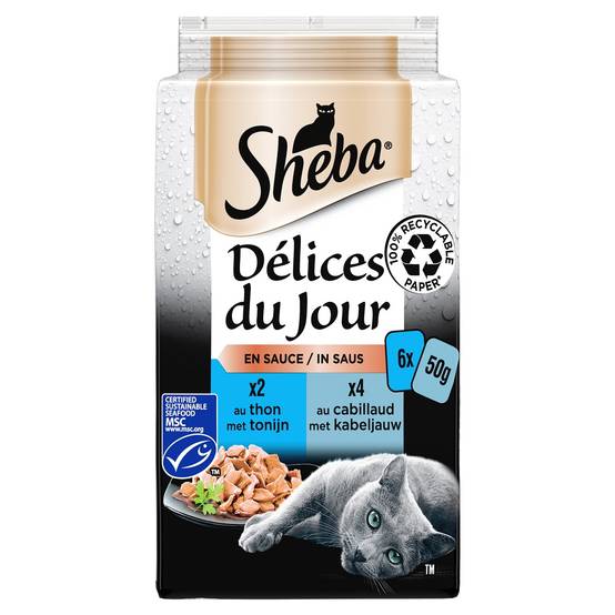 Sheba - Aliment pour chat soupe poisson 6 x 50 g – SHEBA - Image 2