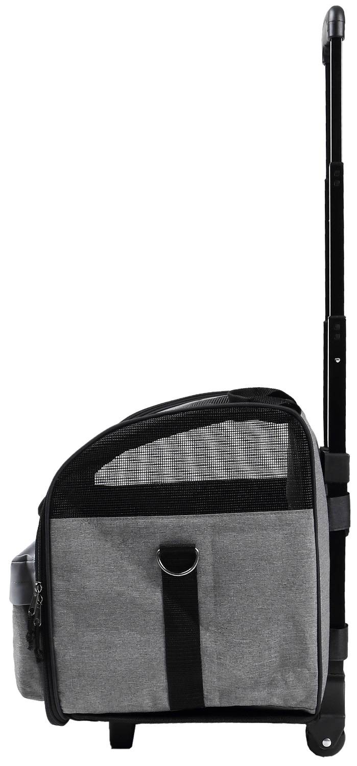 Sac de transport Rollmop Roissy pour chien tissu gris L.35 l.29 H.35 cm - Wouapy - Imagen 3