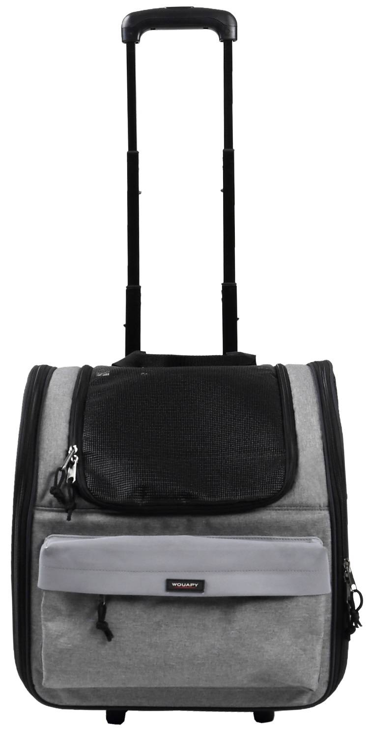 Sac de transport Rollmop Roissy pour chien tissu gris L.35 l.29 H.35 cm - Wouapy - Imagen 4