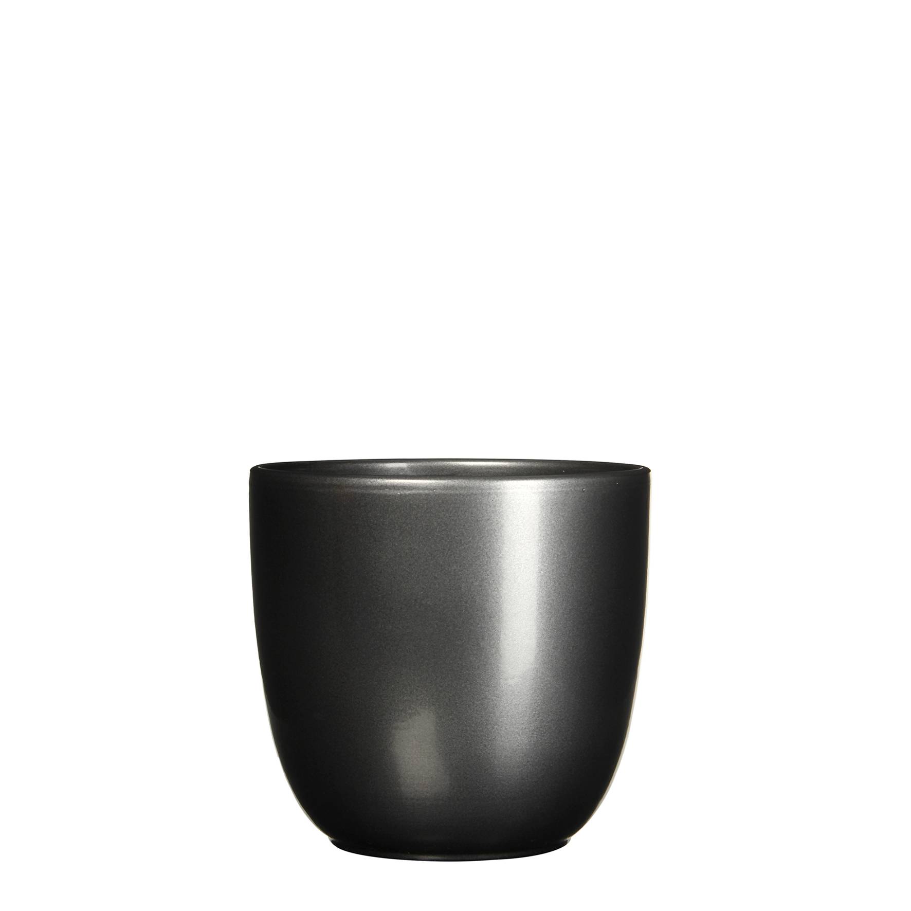 Tusca pot ronde anthracite -ceram.-Anthracite- h16xd17cm