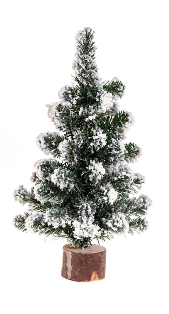 JJA - Sapin de table Blooming floqué H25 cm