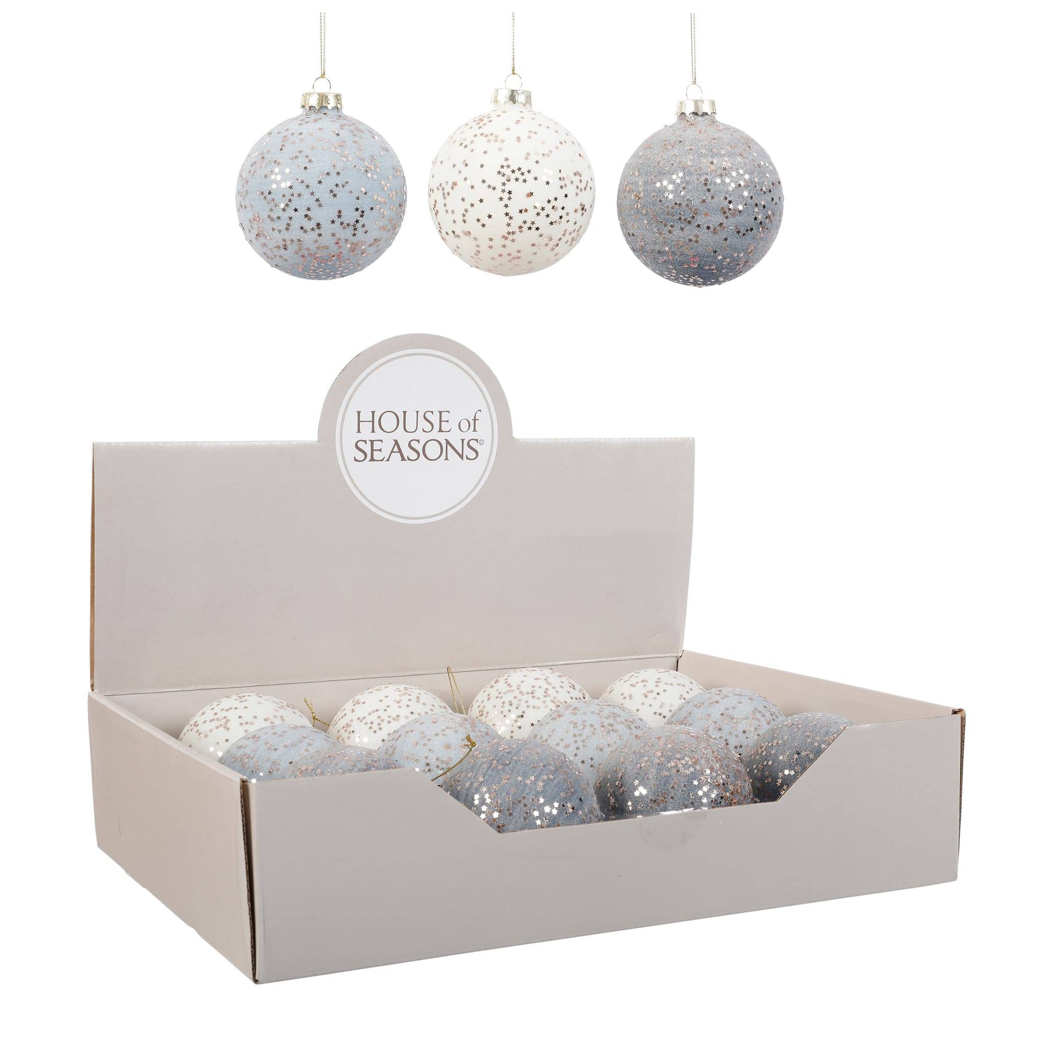 House of Seasons - Boules verre - divers coloris - Ø 8 cm