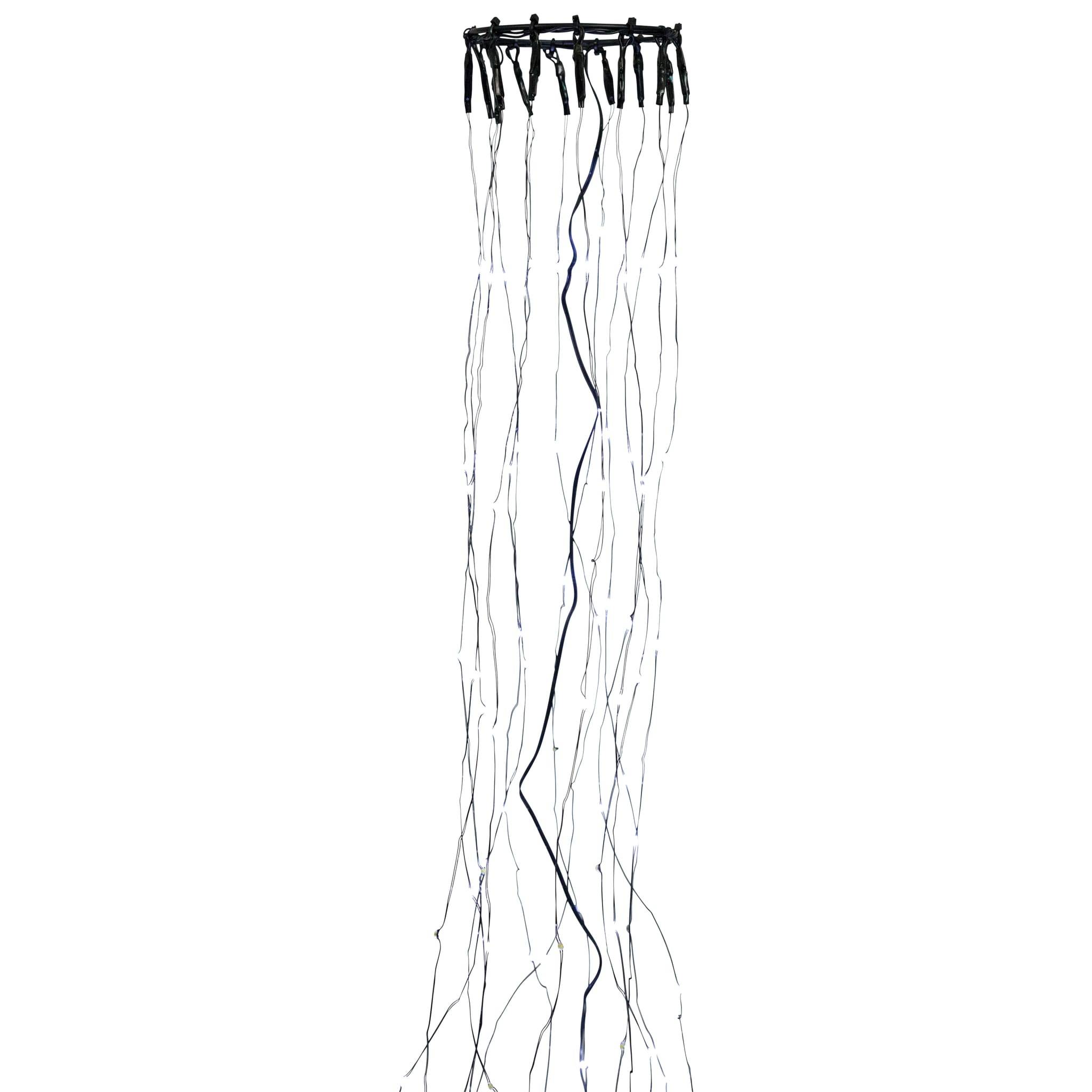 Blachere Illumination - Rideau pour sapin avec 210 micro LEDS Flash & 14 descentes H1,80m - Image 2