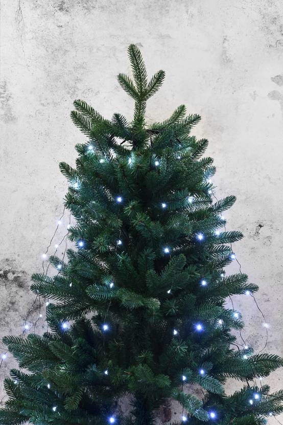 Blachere Illumination - Rideau pour sapin avec 210 micro LEDS Flash & 14 descentes H1,80m - Image 1