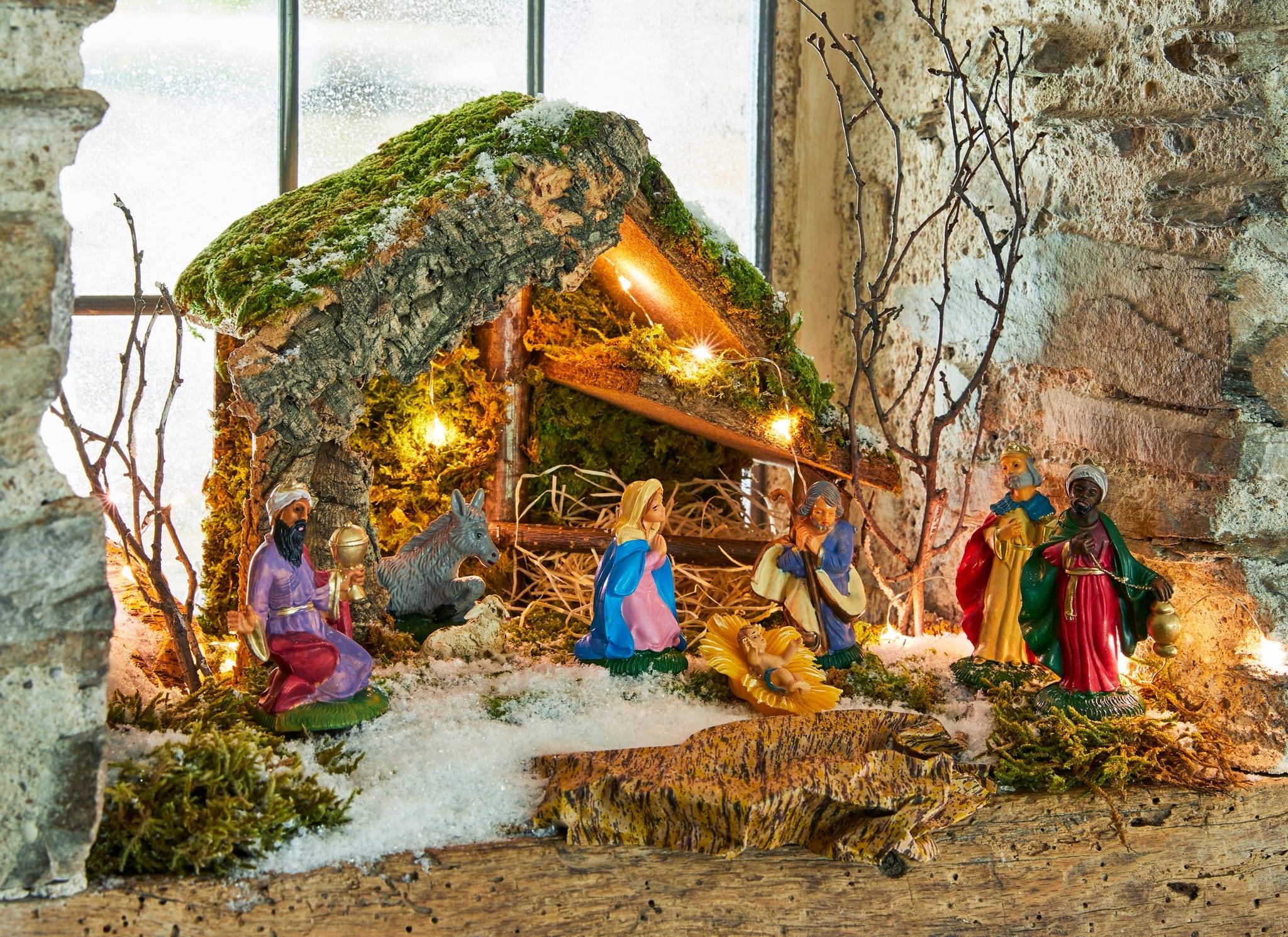 Papier Rocher Décor crèche - Imagen 2