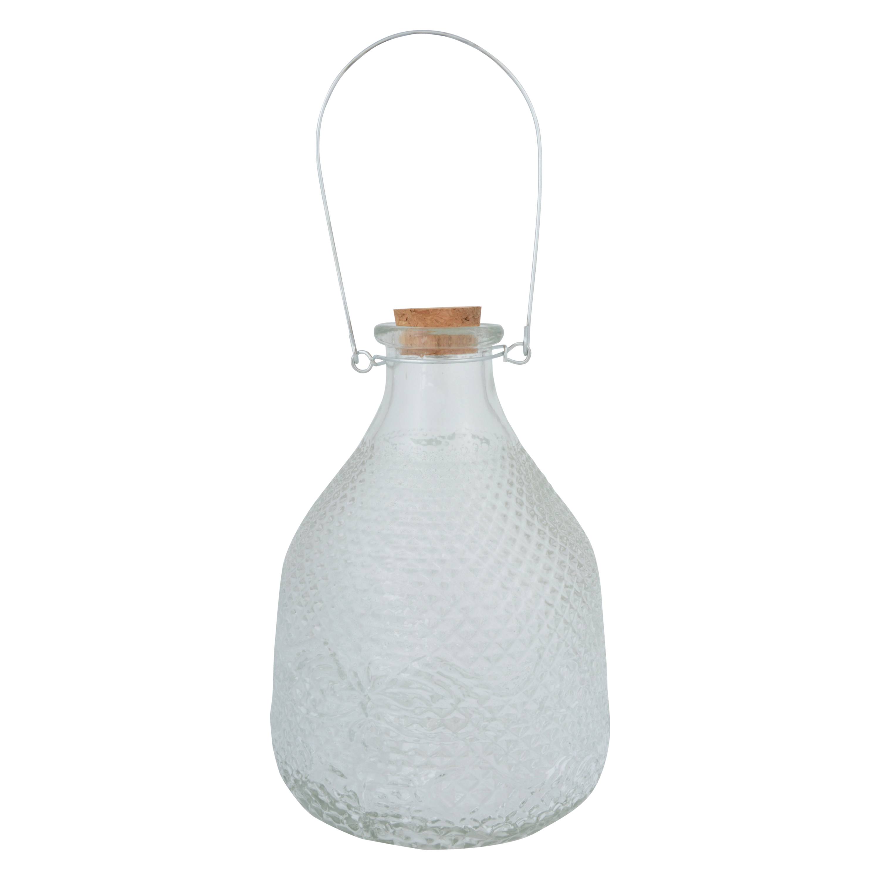 Attrape-guêpes Verre Liège Métal Ø 15 cm H 21,8 cm
