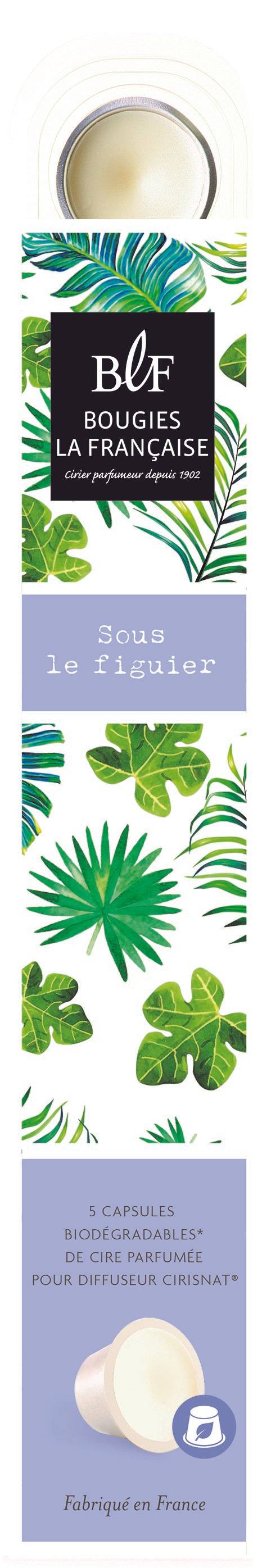 Bougies la Française - Capsules de cire pour diffuseur Ciris Nat parfum Sous le figuier