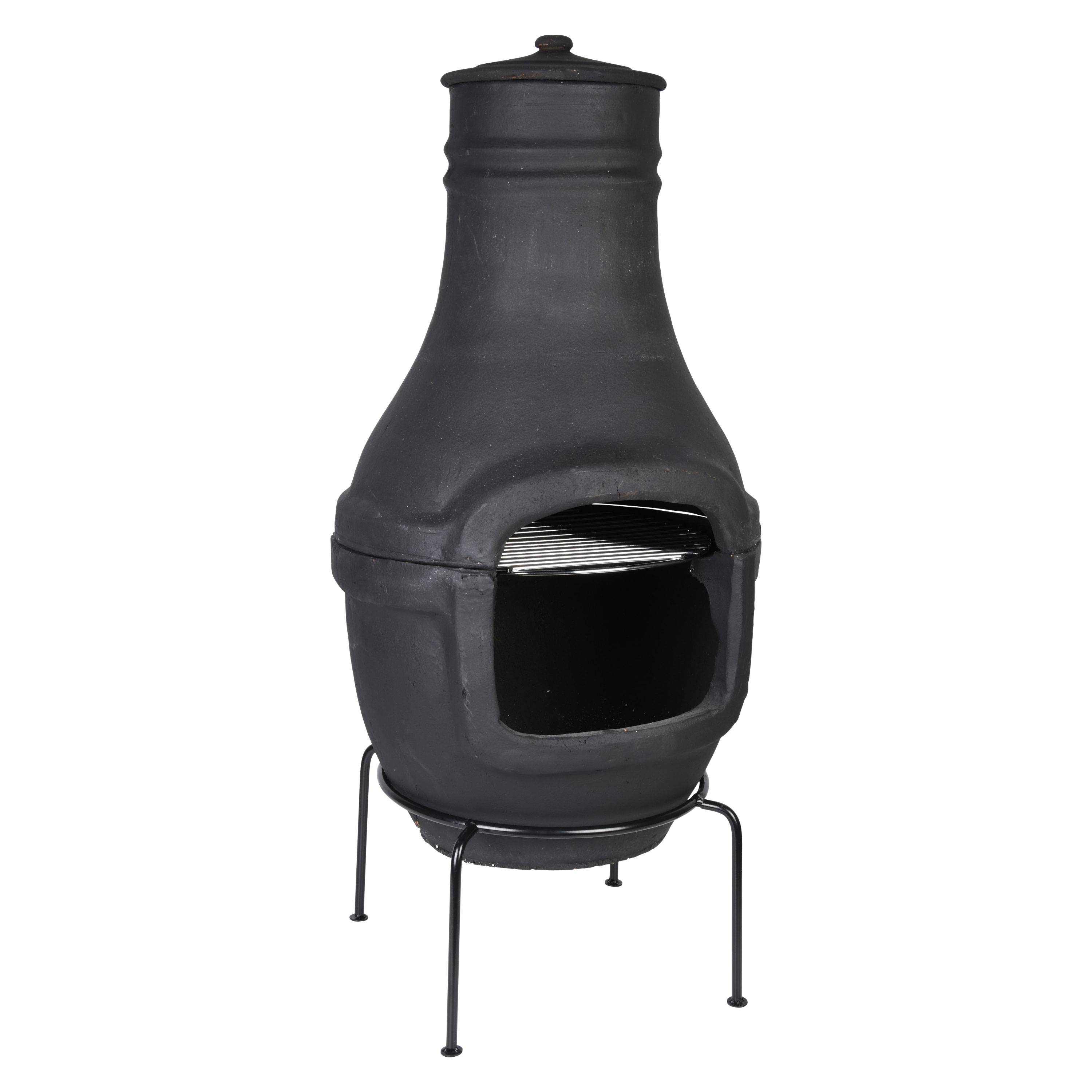 Esschert Design - Esschert Design - Cheminée terre cuite noire L - Image 2