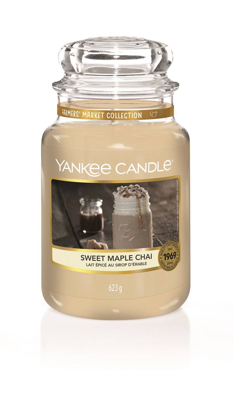 Yankee Candle - Bougie Chai au sirop d'érable - Grande jarre - 623 g