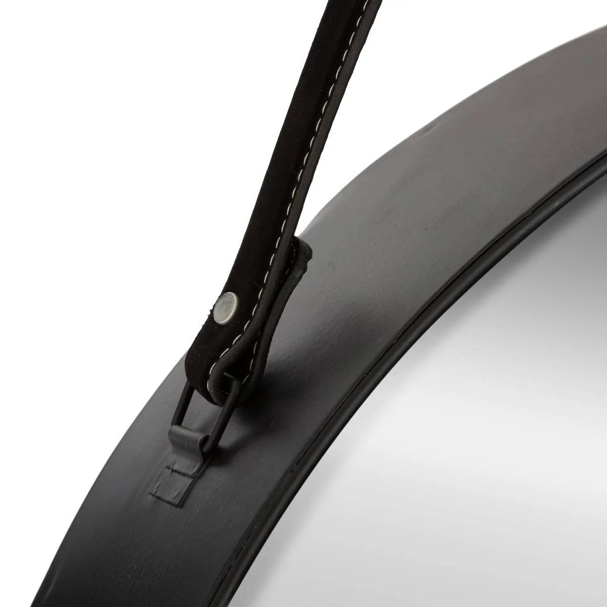 Miroir étagère métal noir Ø 55 cm ép. 10 cm ATMOSPHERA - Imagen 4