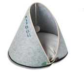 Smooz - Smooz - Tienda para gatos de poliéster gris L.40 x l.40 x H.42 cm