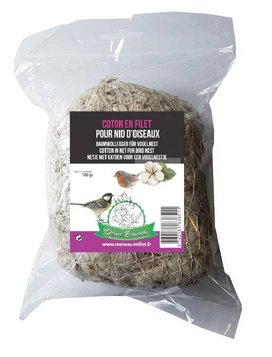 COTON EN FILET NID OISEAUX 100GR
