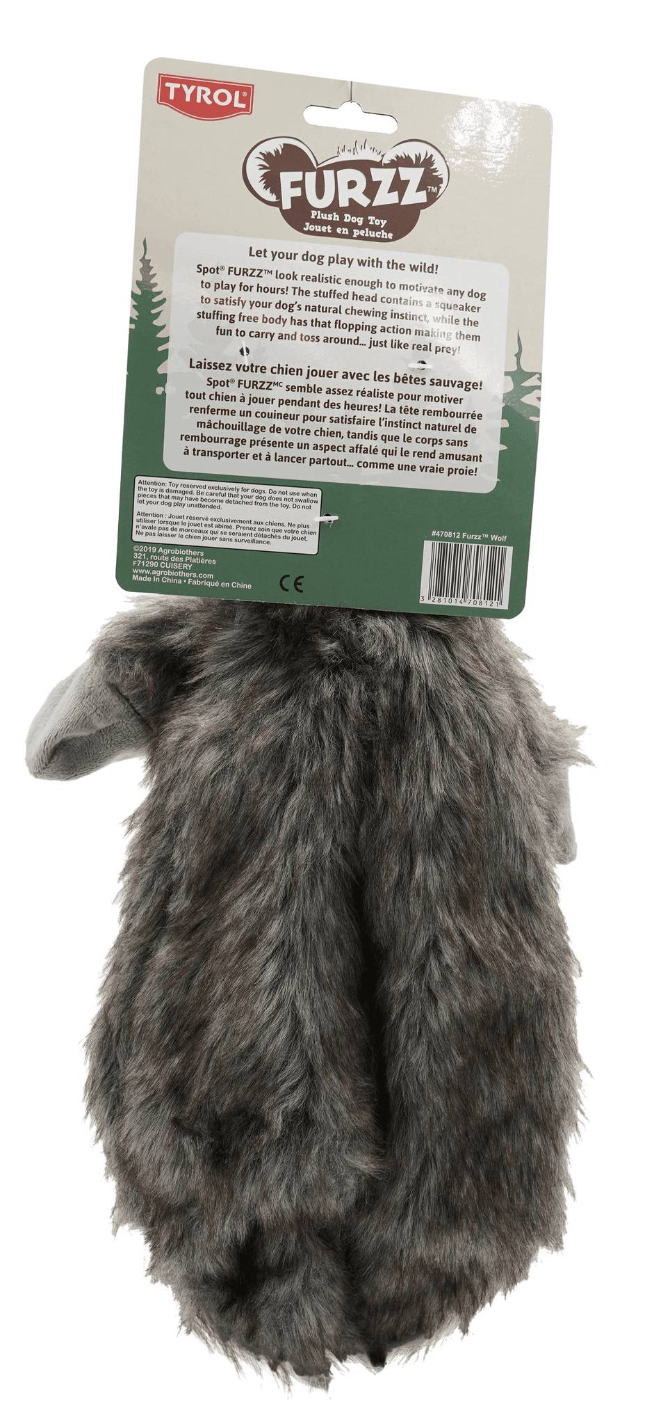 Tyrol - Jouet pour chien Loup Furry Skinneeez - TYROL - Image 2