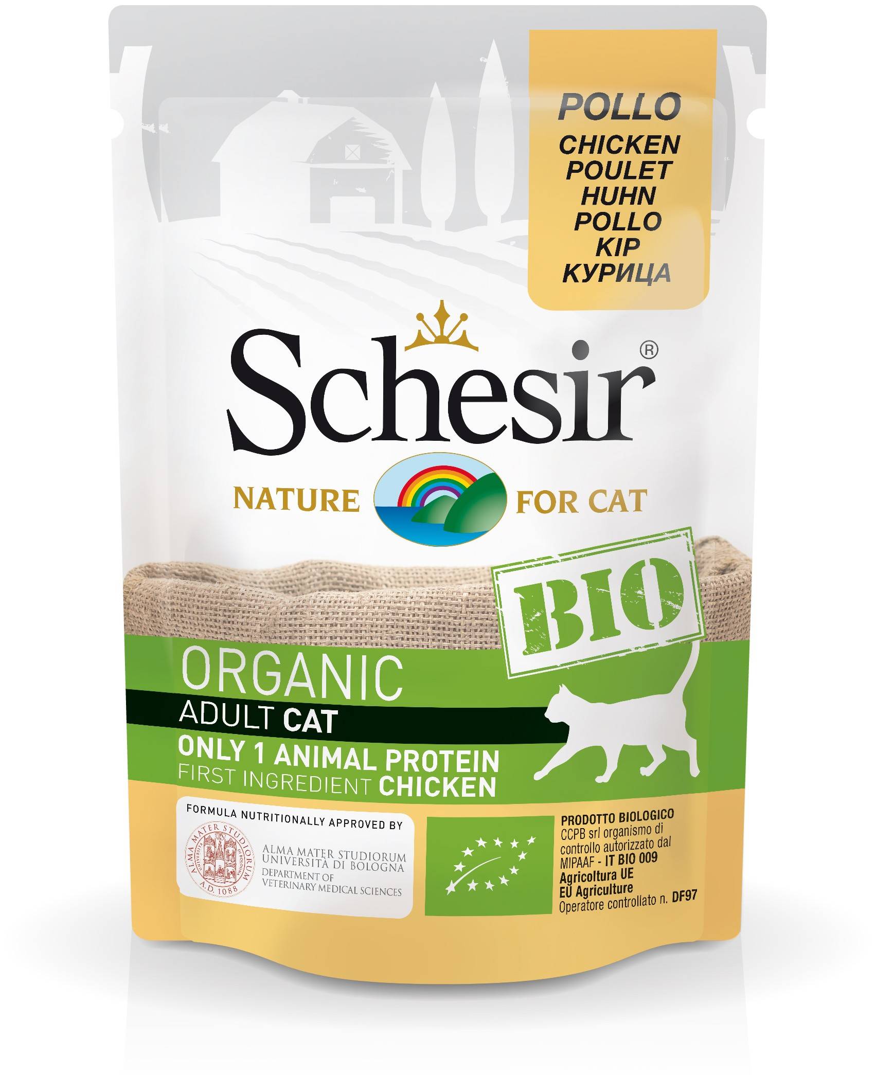 Schesir - Schesir - Alimento bio para gatos - Pollo 85g