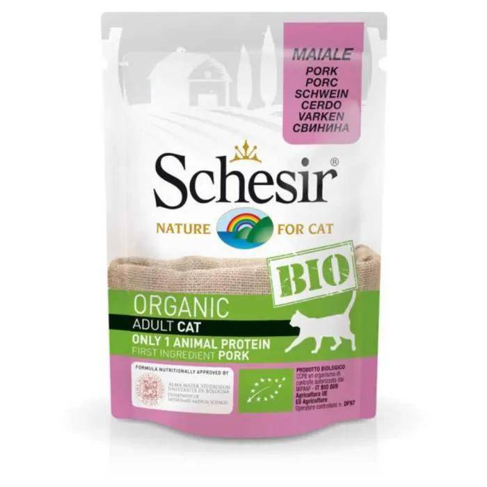Paté para gato adulto bio de cerdo bolsa de frescura 85 g - Schesir - Imagen 3