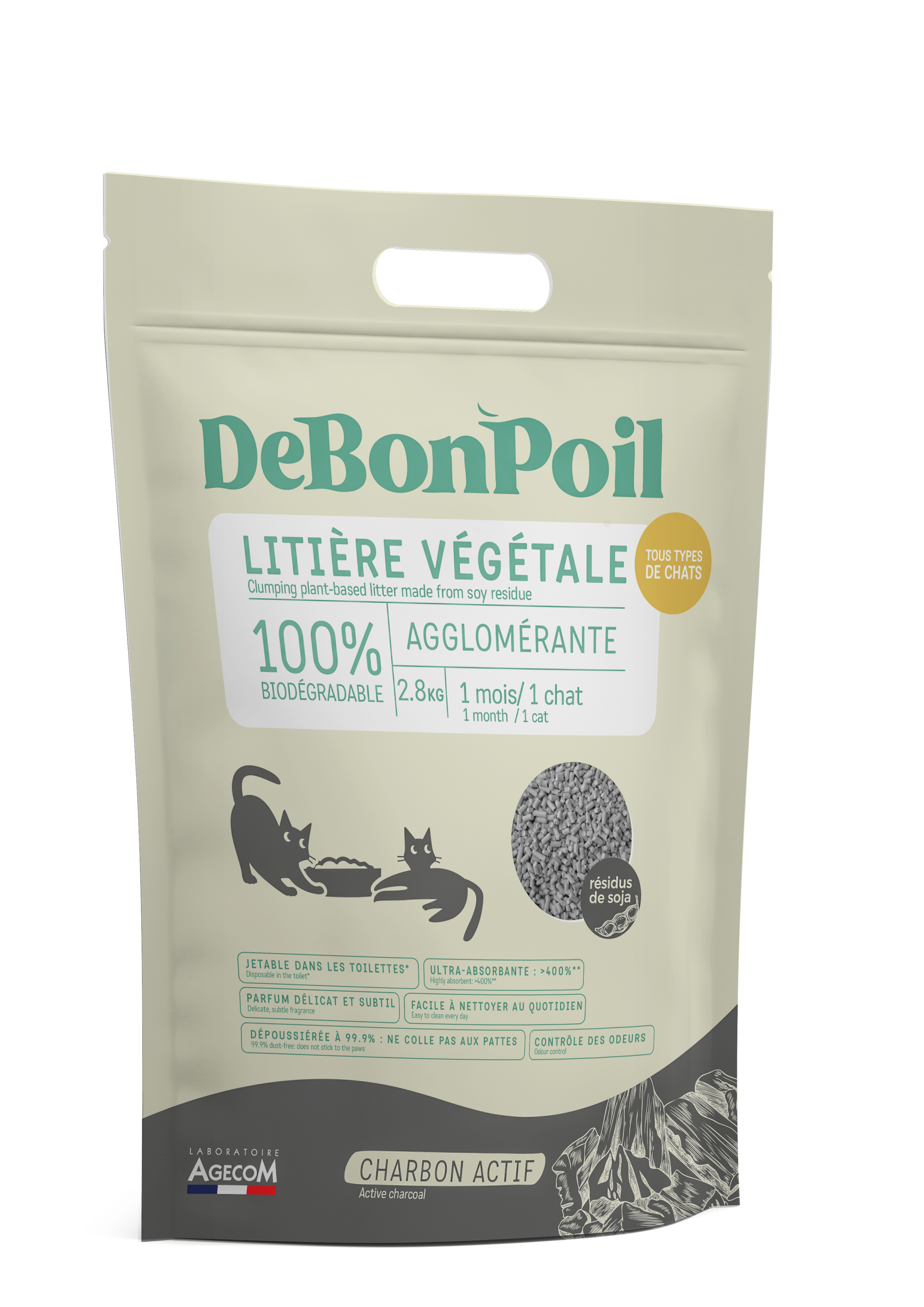 Essentiel - Arena para Gato Soja Carbón - ESENCIAL - Imagen 2